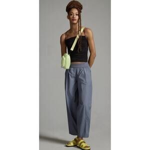 Daily Practice Anthropologie Pants Size XS Gray Wide Leg Nylon Yoga Utility